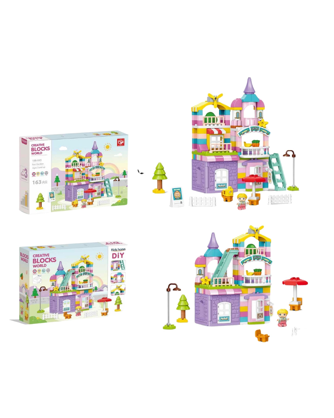 Girl Villa Building Block Set (Assorted)
