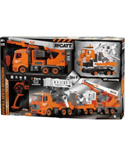 3-in-1 DIY Assembly RC Rescue Car Set