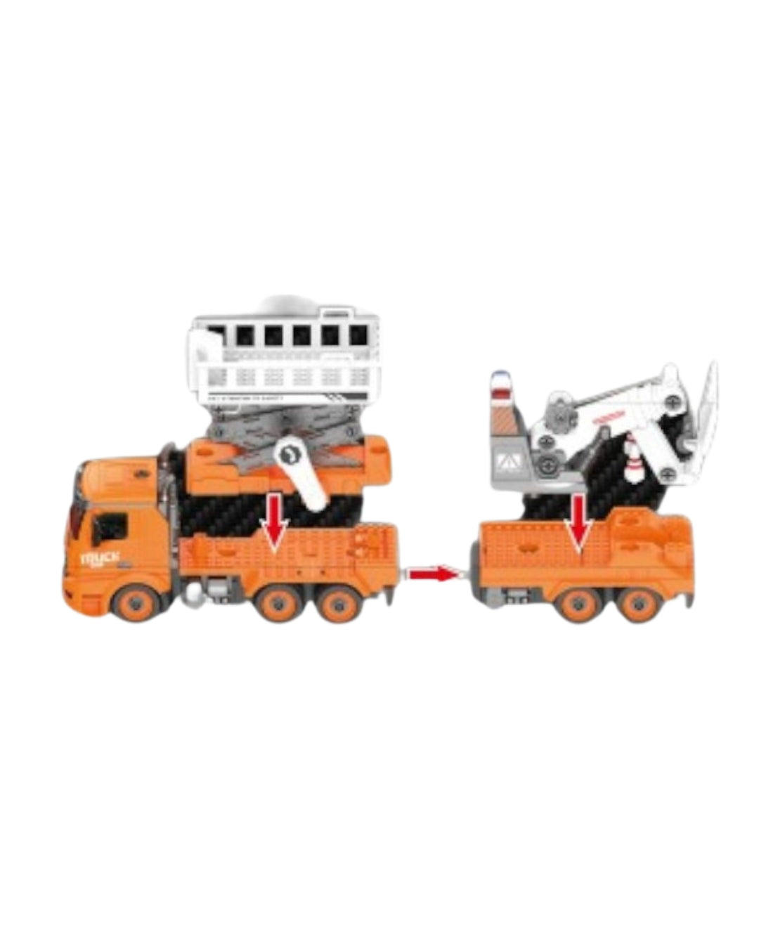 3-in-1 DIY Assembly RC Rescue Car Set