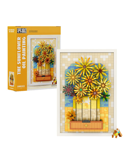 Sunflowers 3D Art Building Block Set