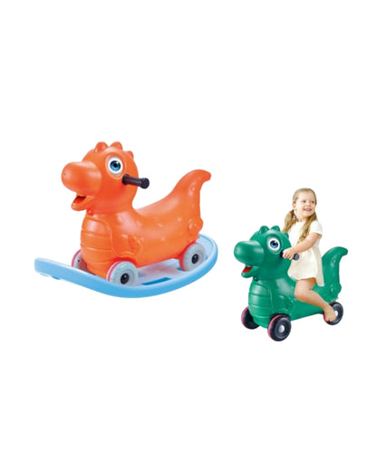 Dinosaurs 2-in-1 Rocker & Ride-On Toy  (Assorted)
