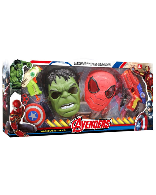 Avengers Mask & Blaster Set – Hulk & Spider-Man