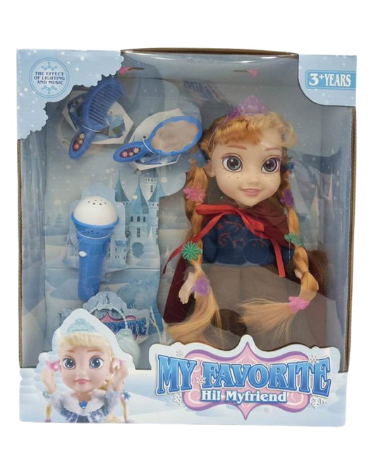 Frozen Anna Doll with Microphone