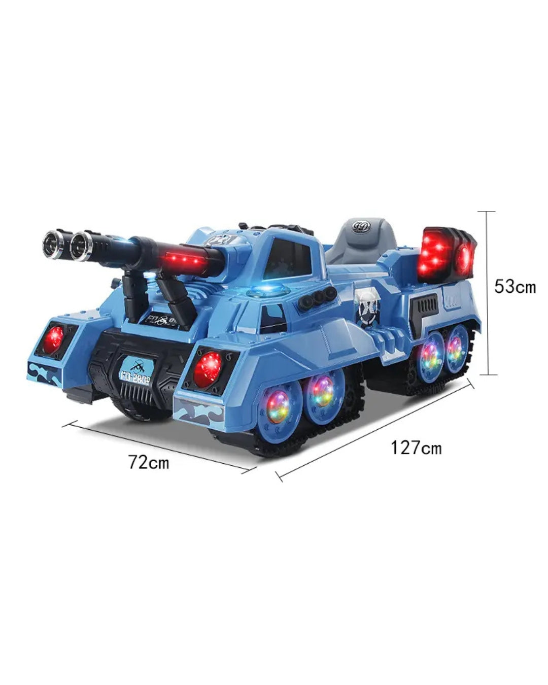 Electric Ride-On Toy Tank
