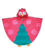 Stephen Joseph Teal Owl Rain Poncho