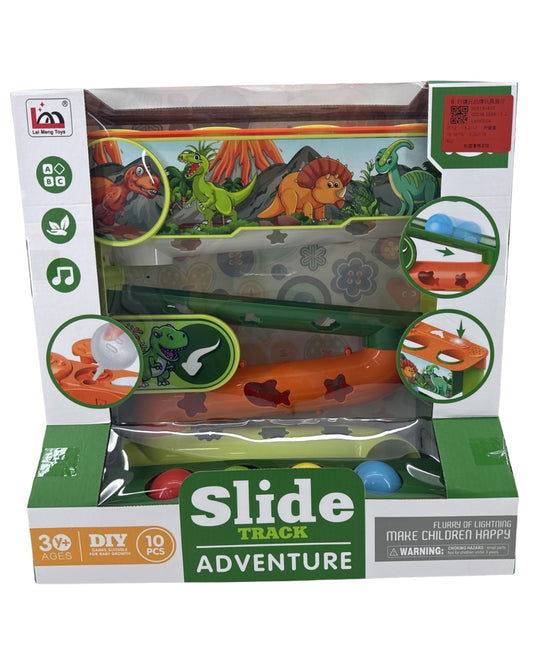Dinosaur-Themed Slide Track Adventure Toy Set