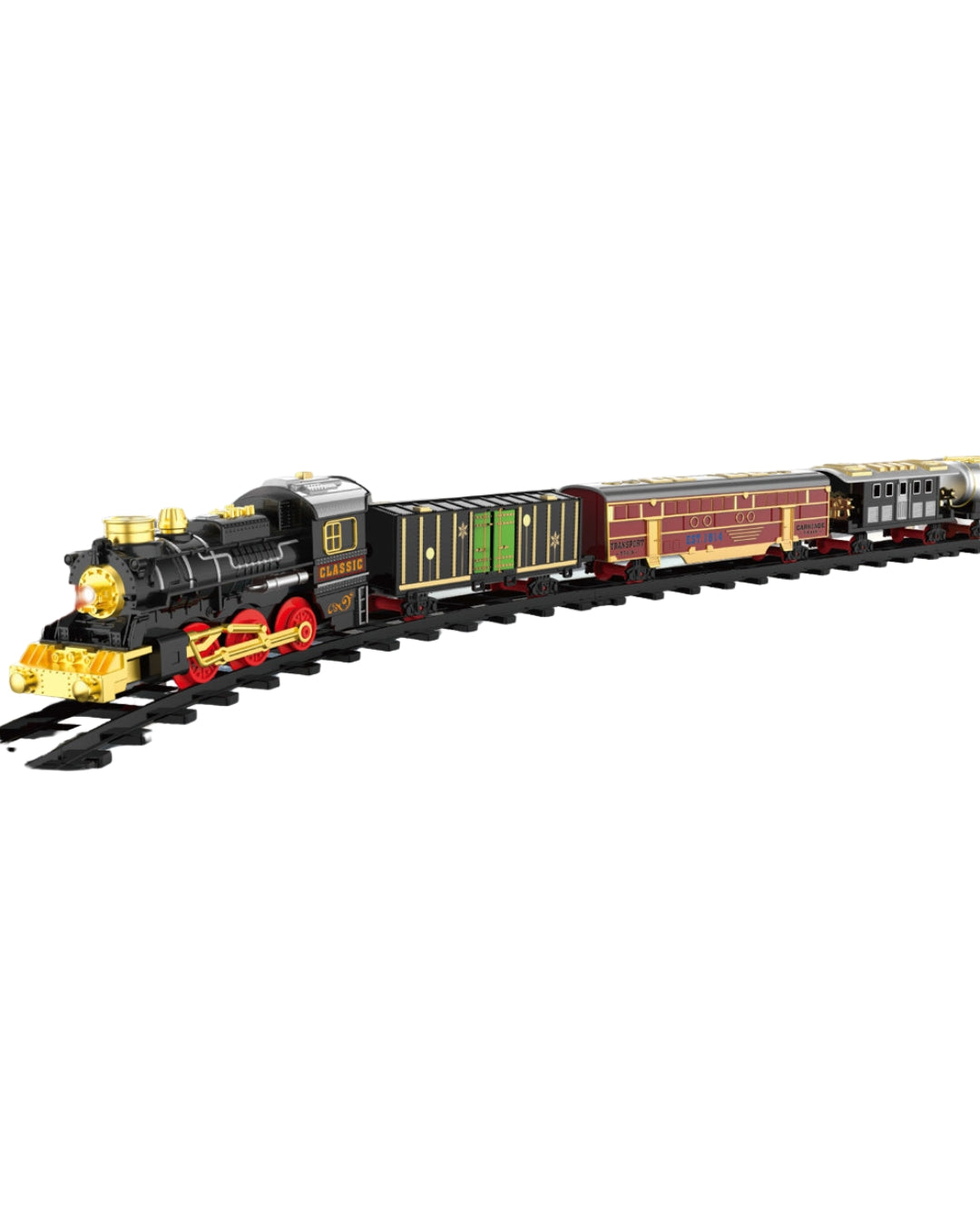 Retro Classic Spray Train Track Toy Set