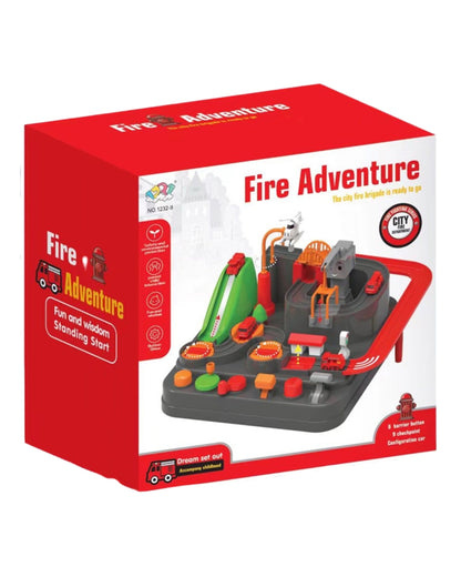 Fire Adventure Car Track Playset