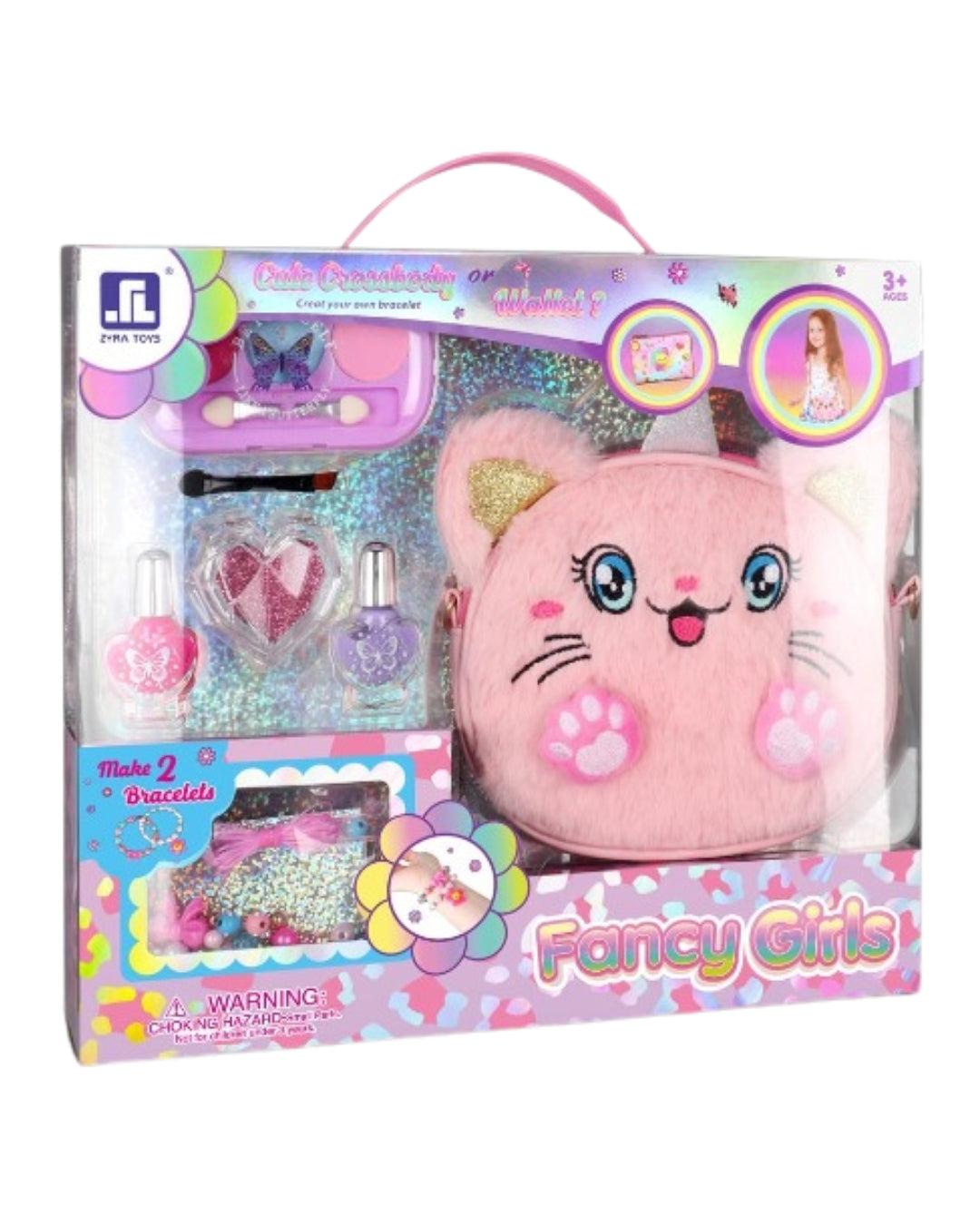 Cat-Themed Makeup & Jewelry Play Set