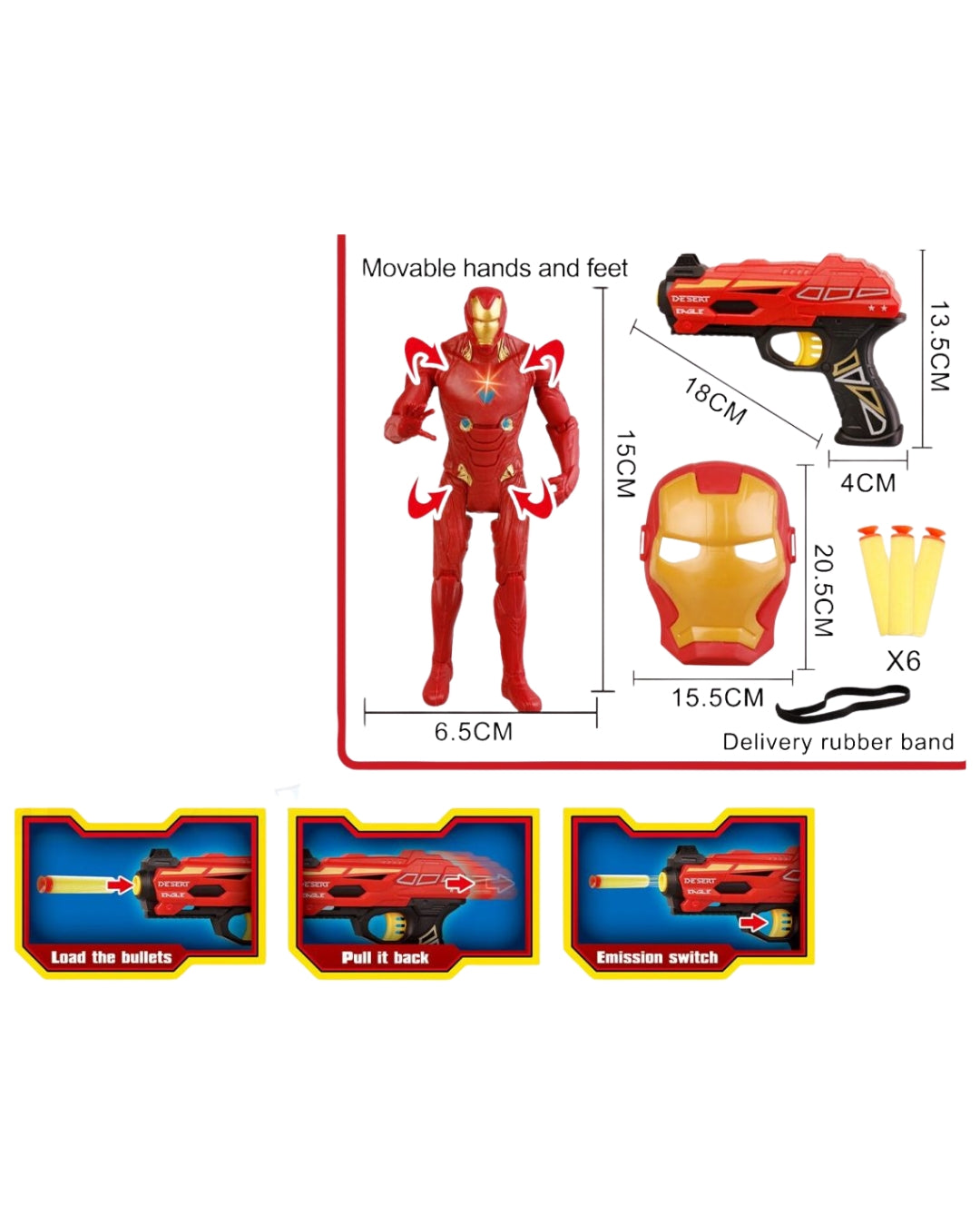 Iron Man Soft Bullet Gun