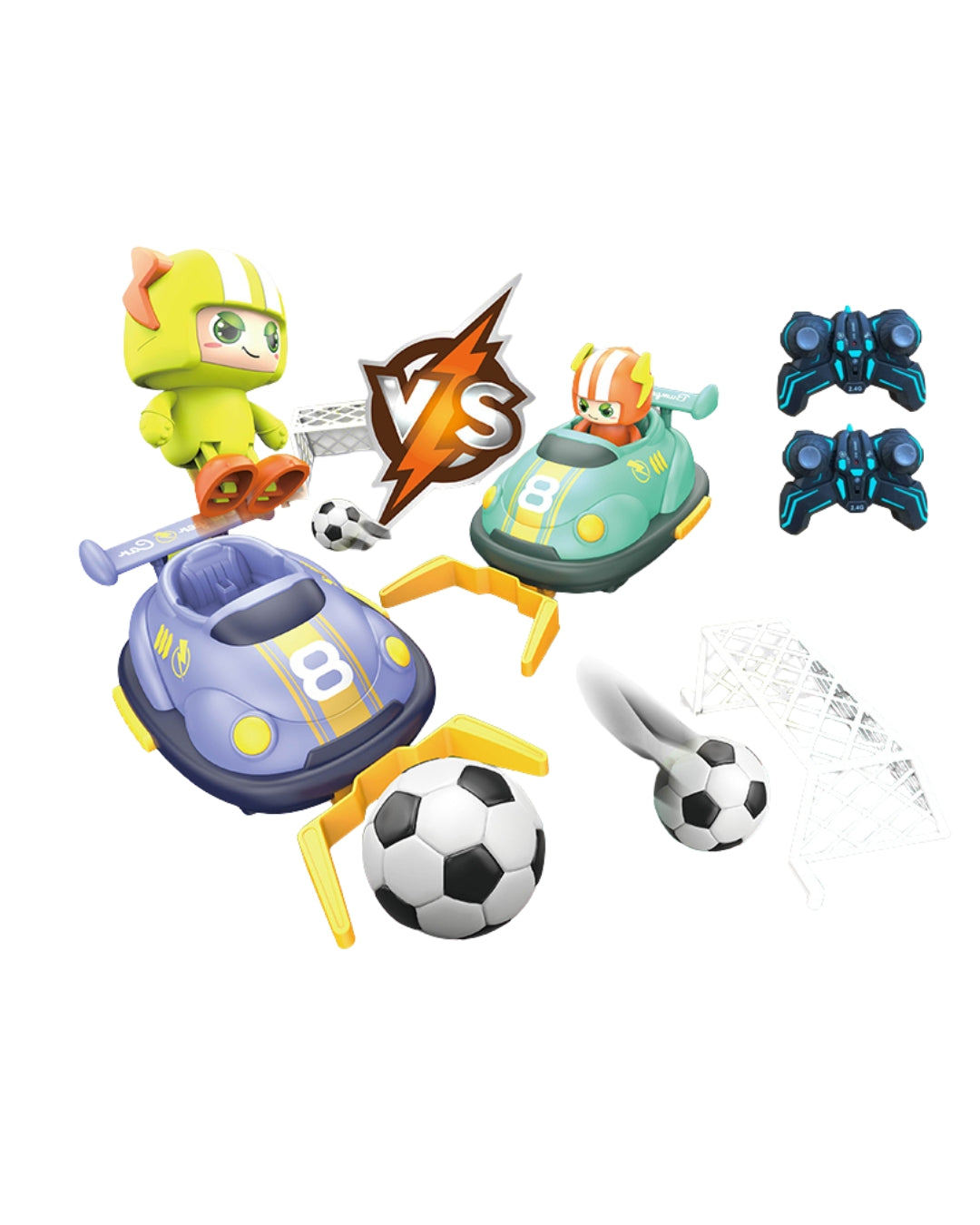 2.4G RC Football Match Bumper Car Set