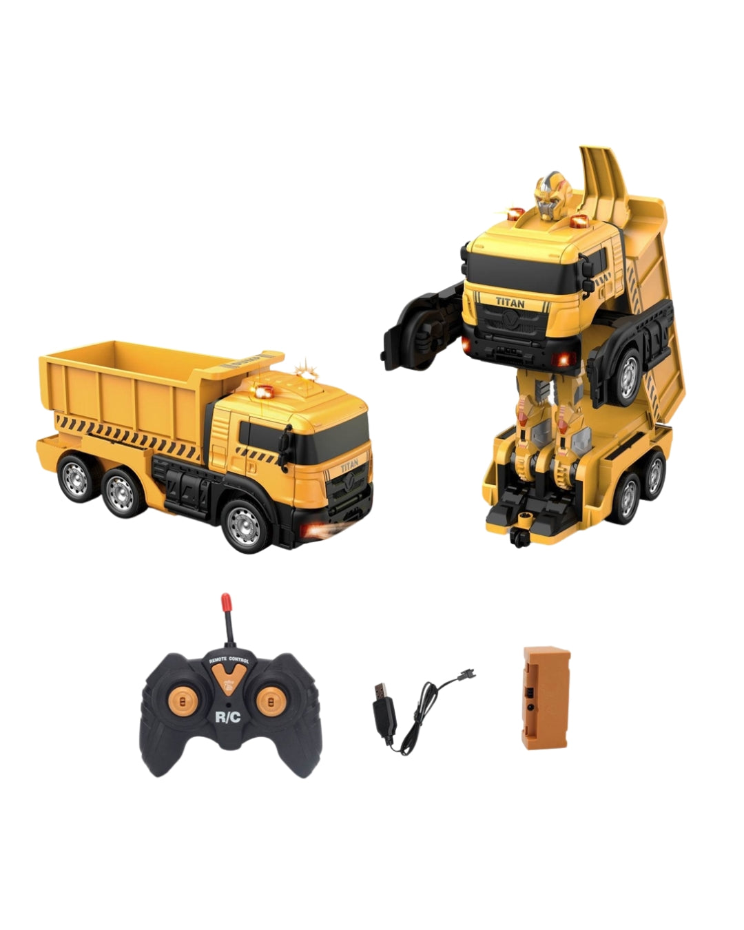 Remote Control Transforming Dump Truck Toy