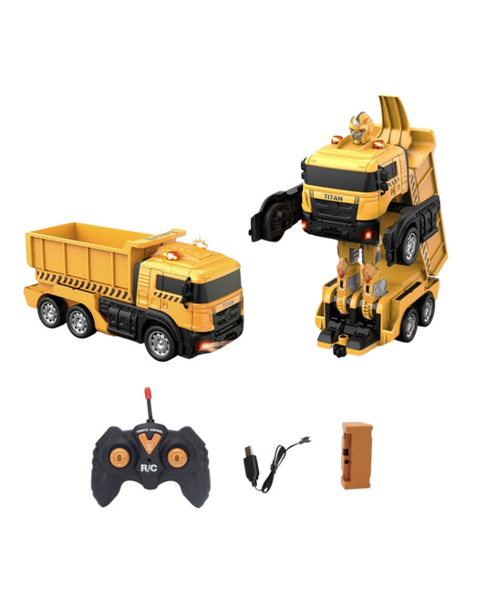 Remote Control Transforming Dump Truck Toy