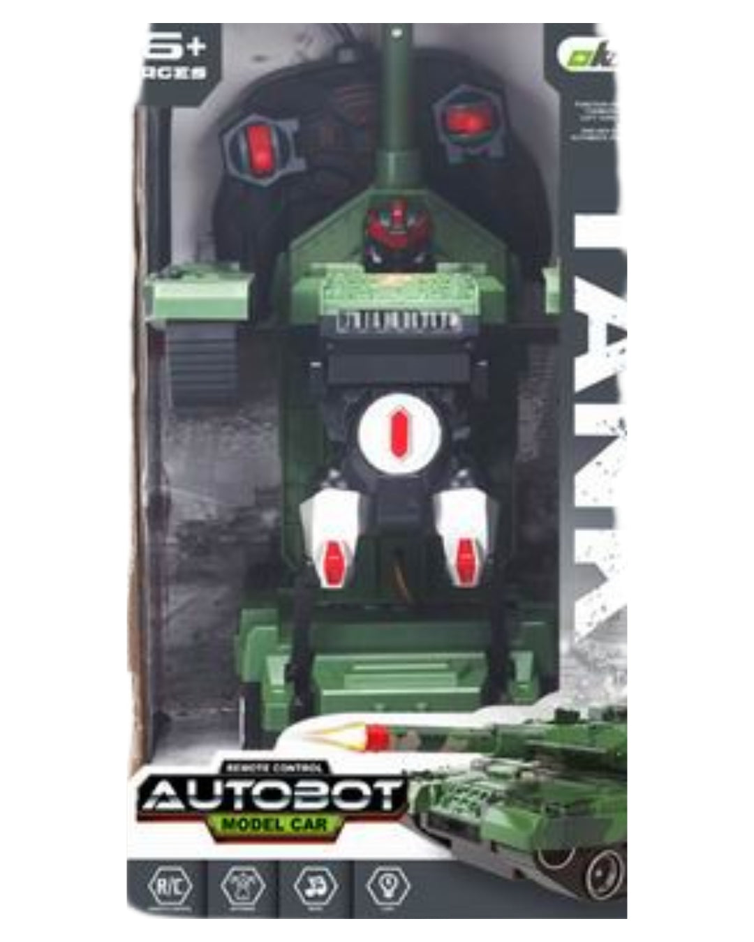 R/C Transforming Robot Tank Toy