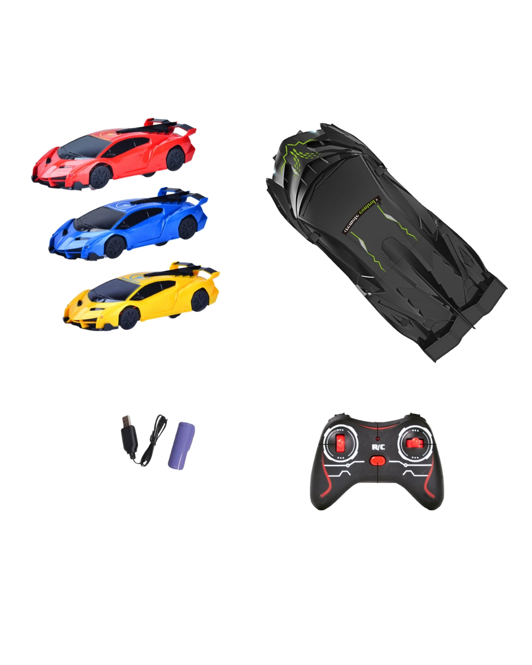 Wall-Climbing Remote Control Car (Assorted)
