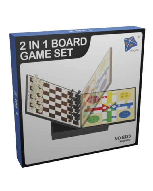 Magnetic 2-in-1 Board Game Set