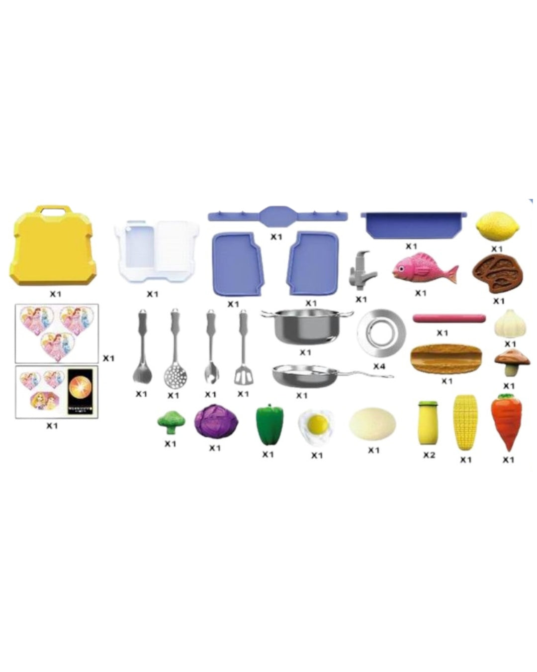 Portable Toy Kitchen Playset