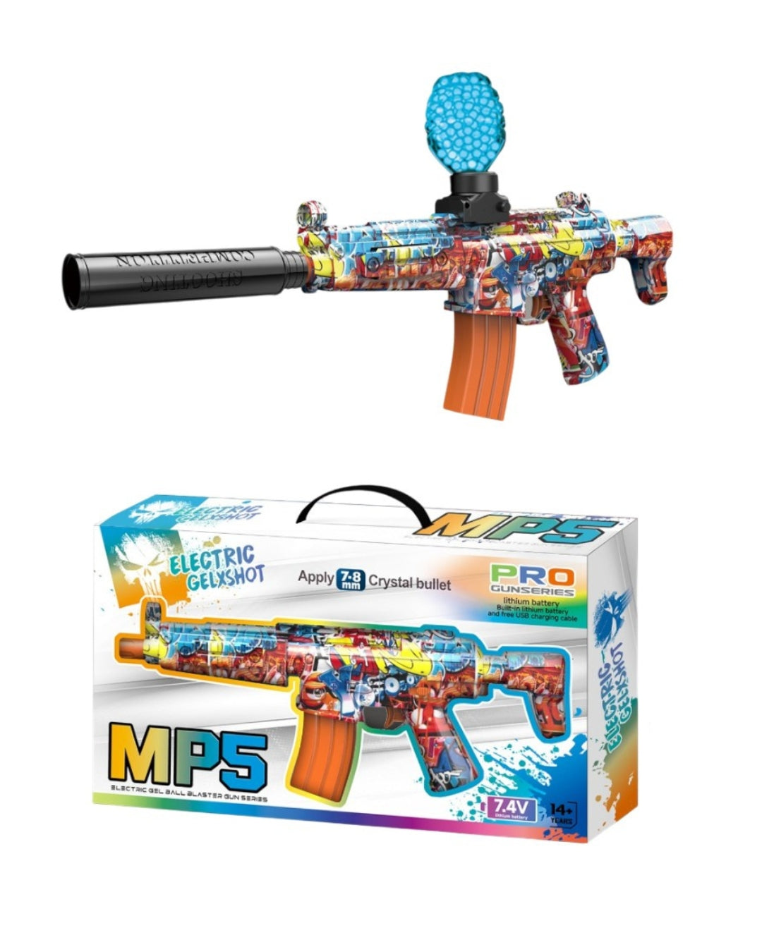 MP5 Electric Gel Ball Blaster Toy Gun