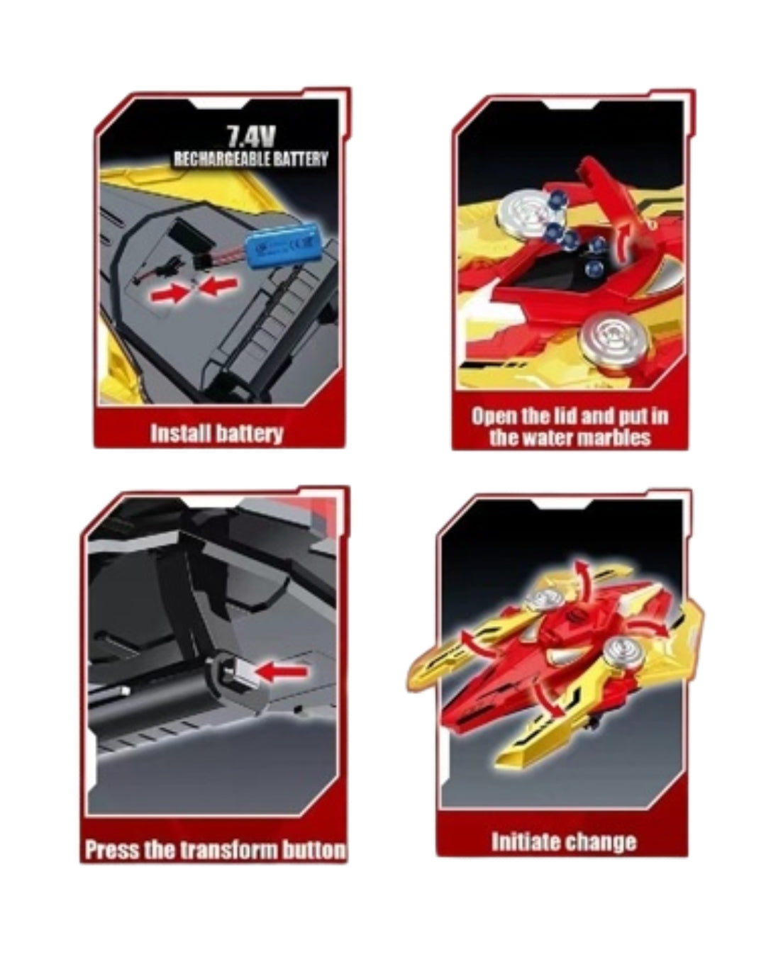 Hero Shield Gel Ball Blaster Toy (Assorted)