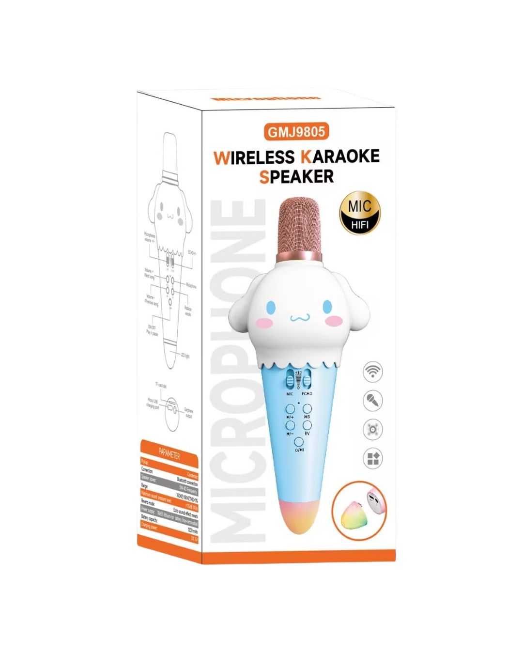 Wireless Bluetooth Karaoke Microphone