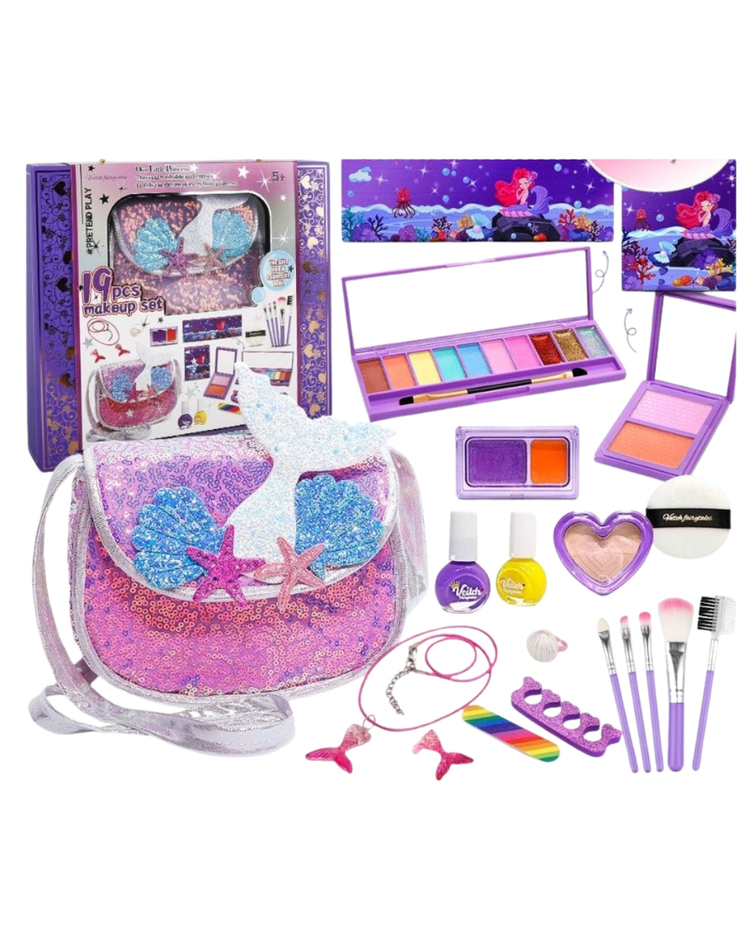 Mermaid Washable Makeup Set