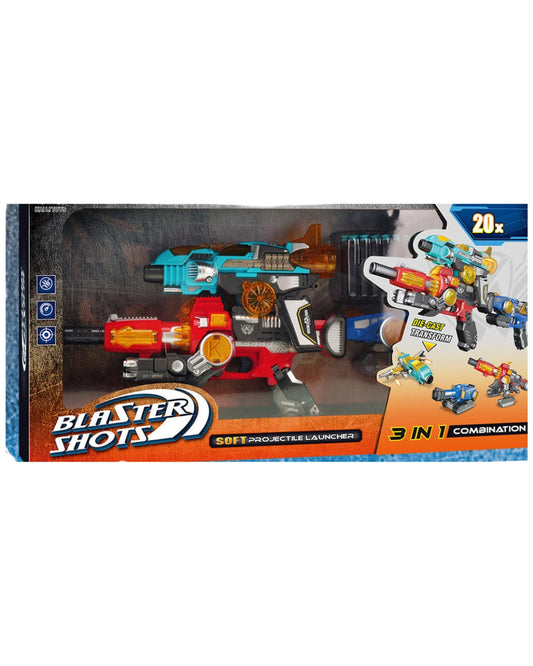 Blaster Shots 3-in-1 Toy Blaster Set