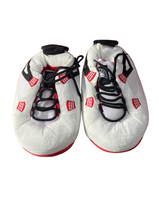 White Plush Slippers