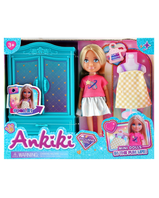 Ankiki Mini Doll My Wardrobe Play Set