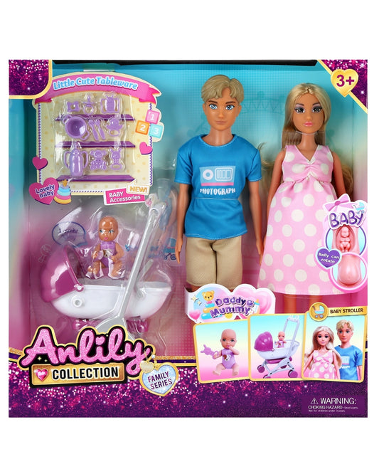 Anlily Family Series Doll Set