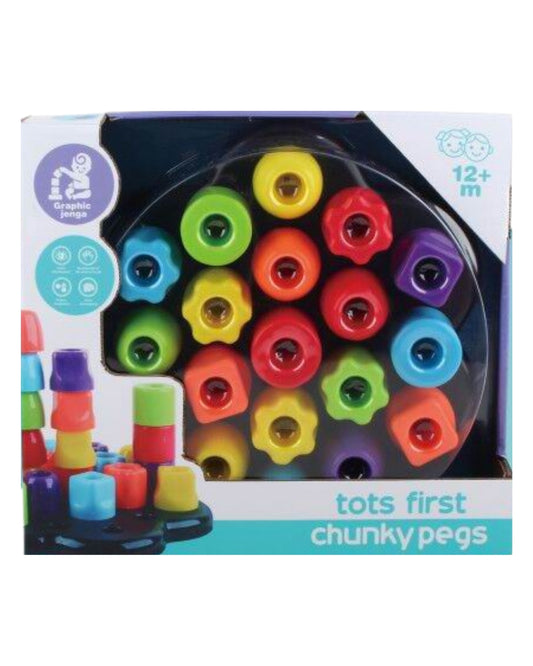 Tots First Chunky Pegs Educational Toddler Toy