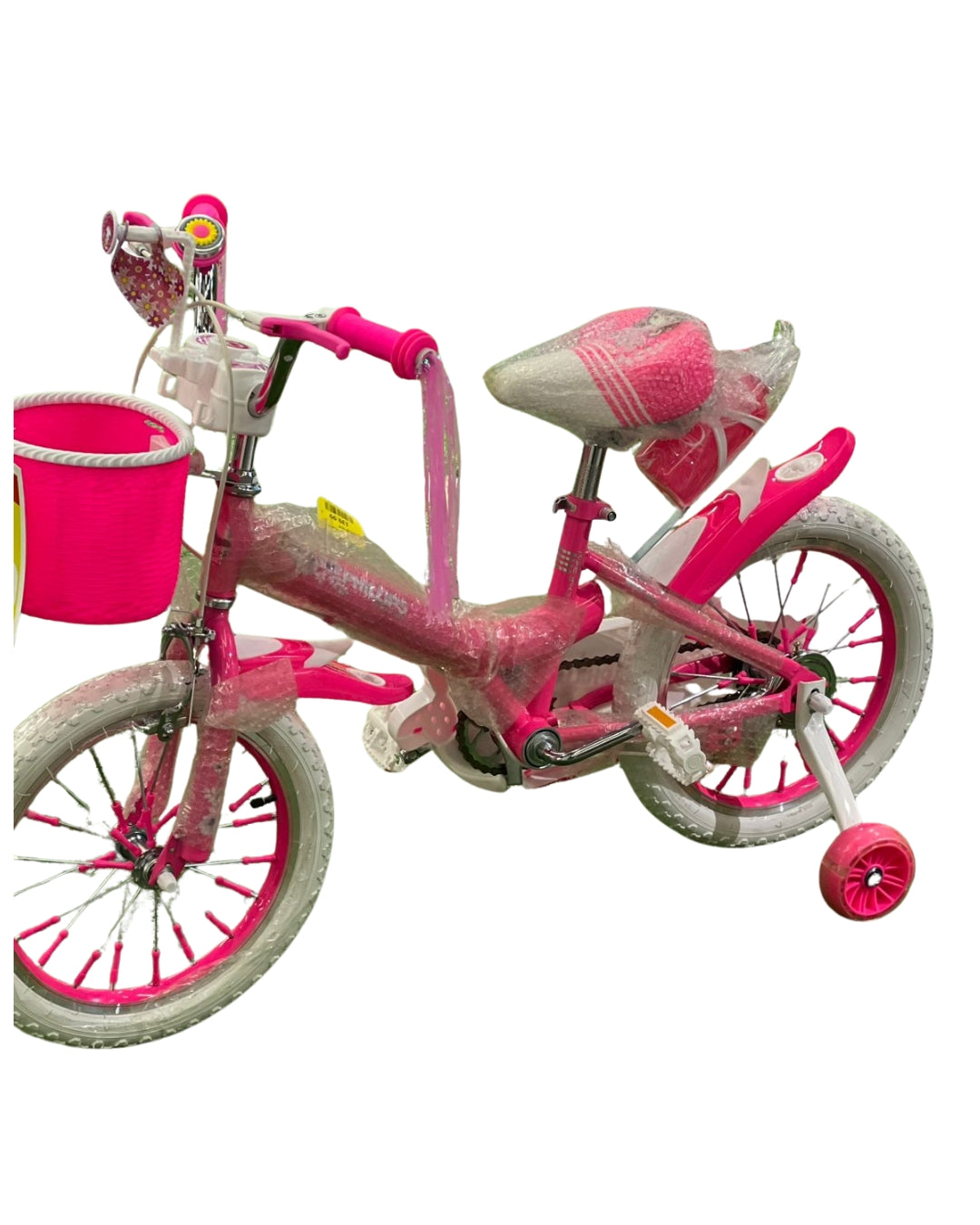 Pink 16-Inch Kids Bicycle