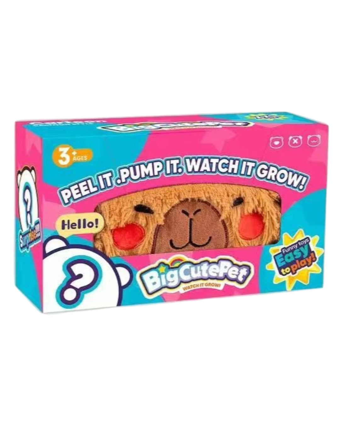 Plush Capybara Toy with Pump