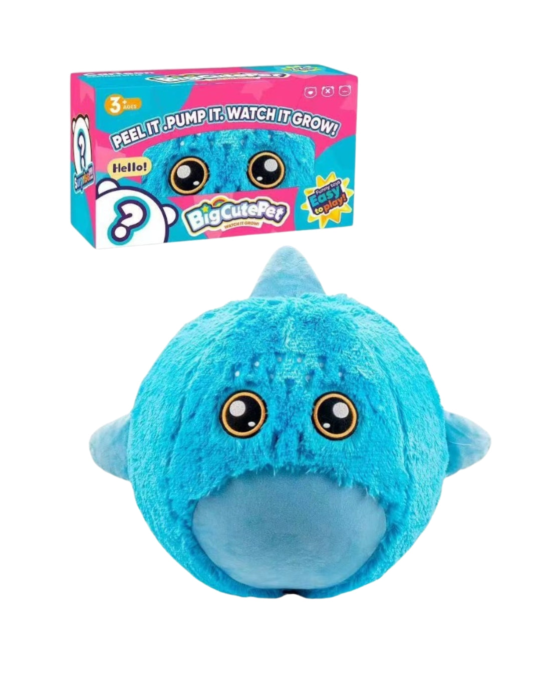 Big Cute Pet Inflatable Shark Plush Ball