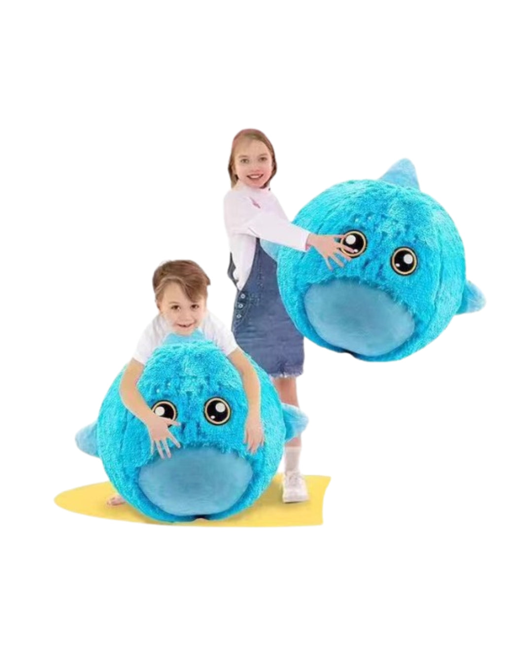 Big Cute Pet Inflatable Shark Plush Ball