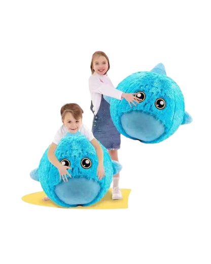 Big Cute Pet Inflatable Shark Plush Ball