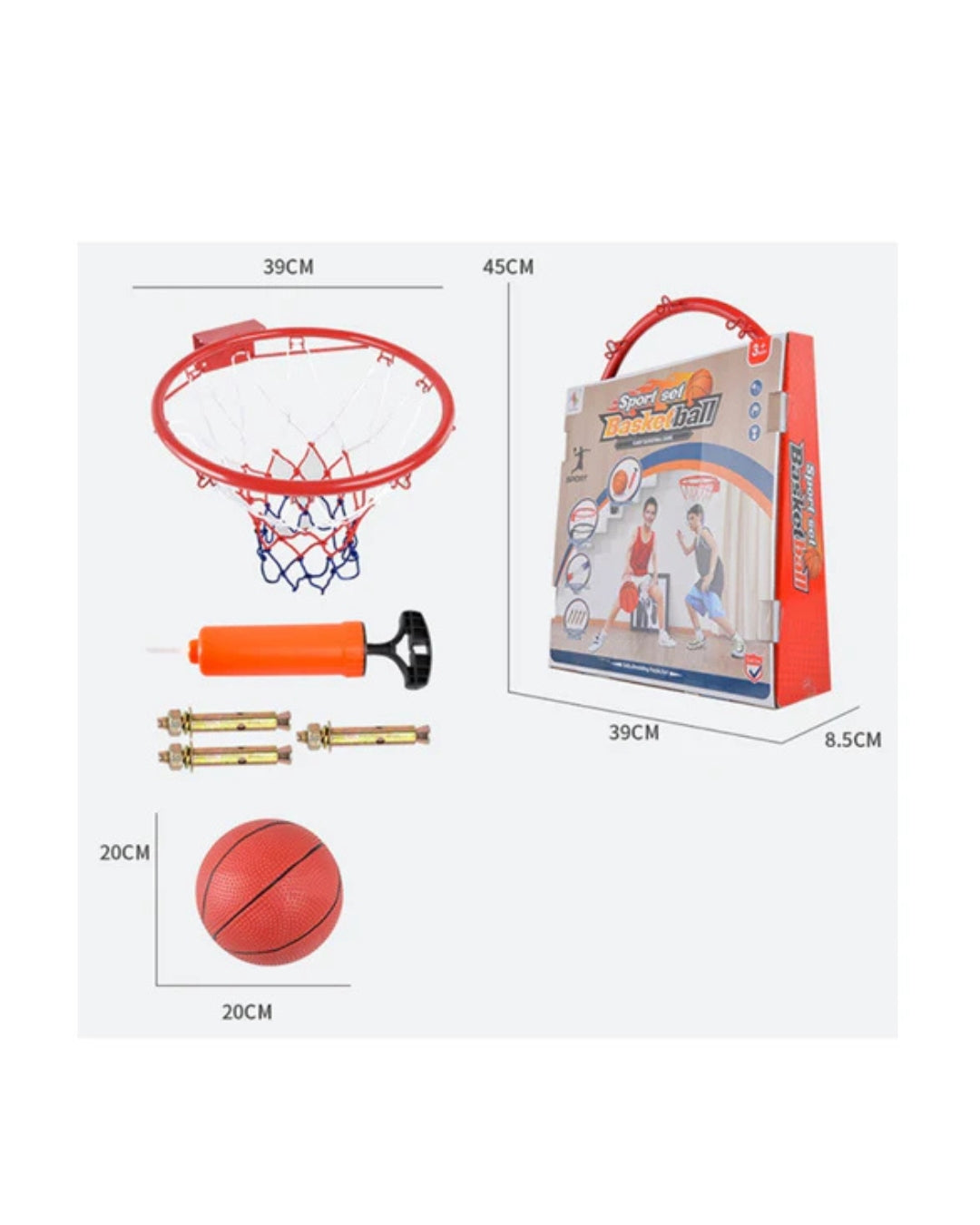 Light-Up Basketball & Hoop Set Bundle