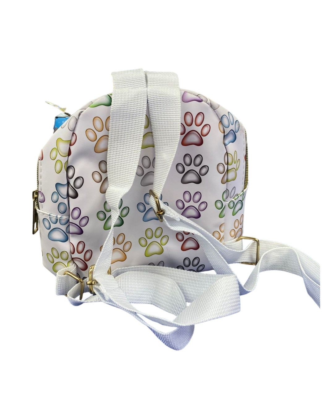 Colorful Paw Print Mini Backpack