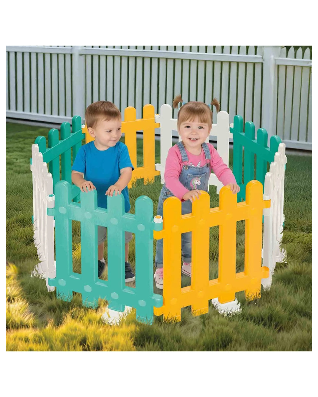 8-Piece Kids Play Fence