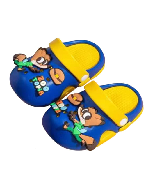 Zootopia-Themed Crocs – Blue & Yellow (Sizes 24–29)