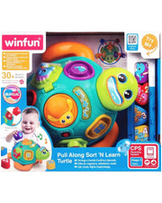 WINFUN Pull Along Sort N Learn Turtle
