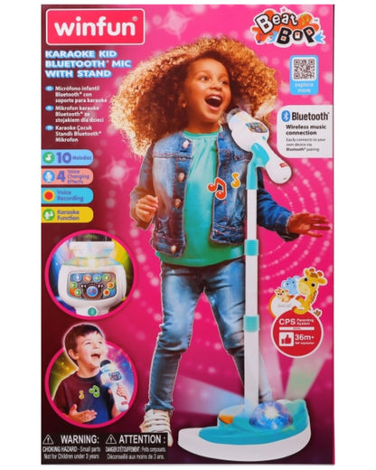 Karaoke Kid Bluetooth Mic with Stand