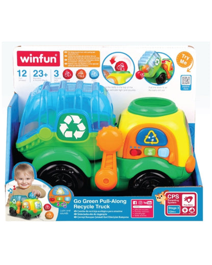 Go Green Pull-Along Recycle Truck
