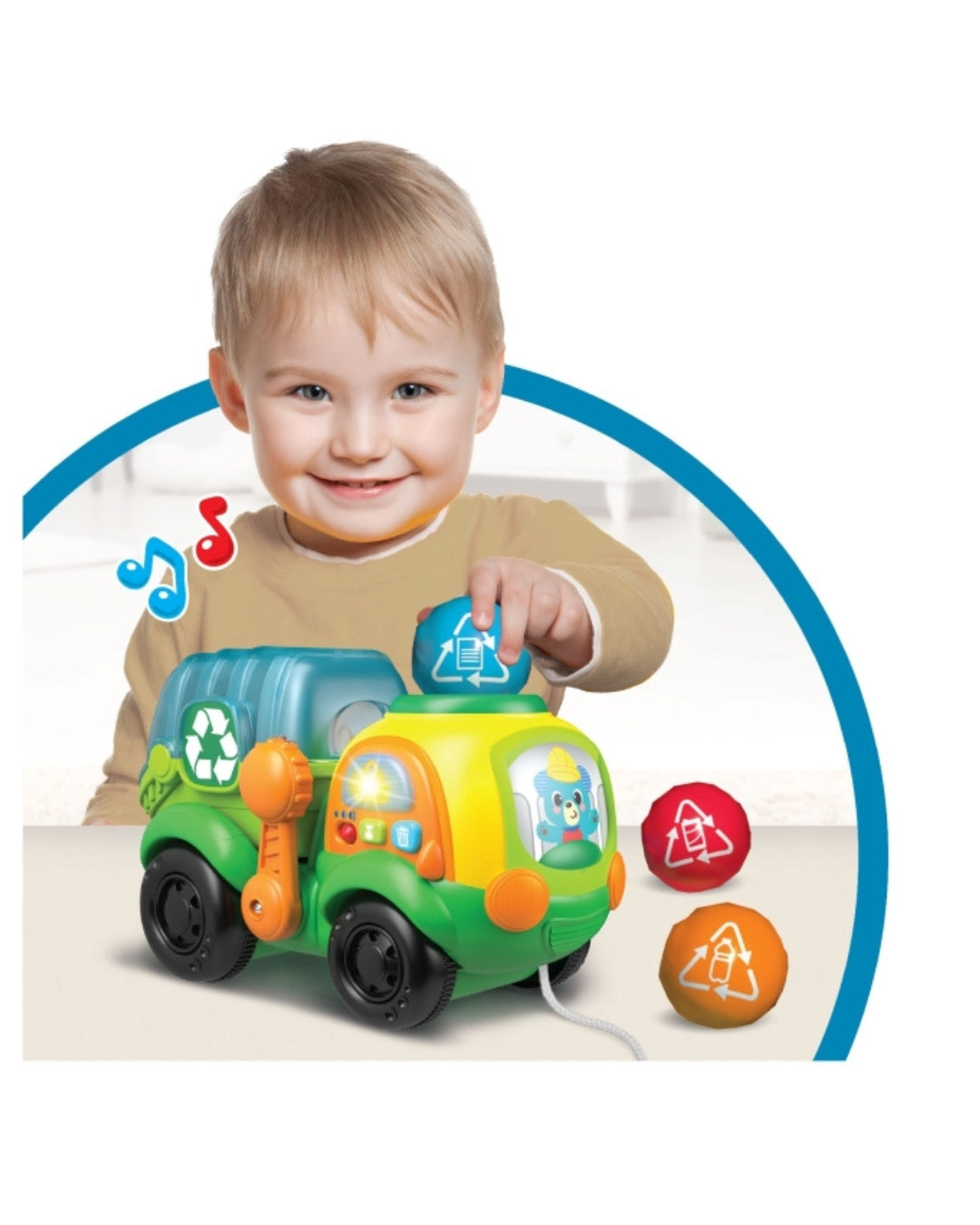 Go Green Pull-Along Recycle Truck