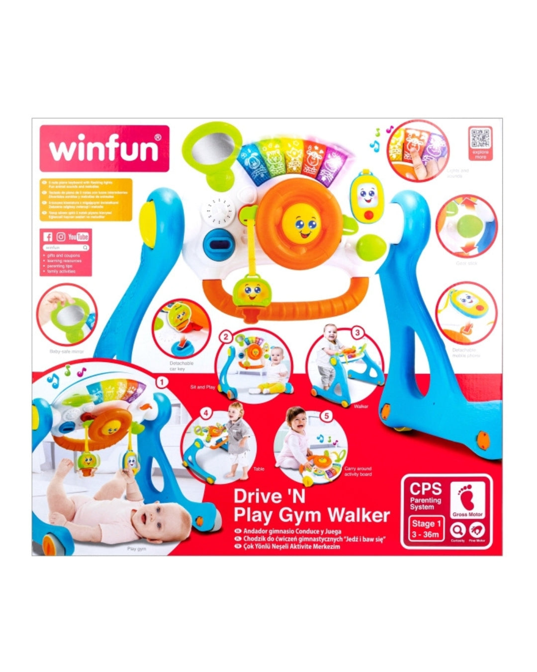 Drive 'N Play Gym Walker