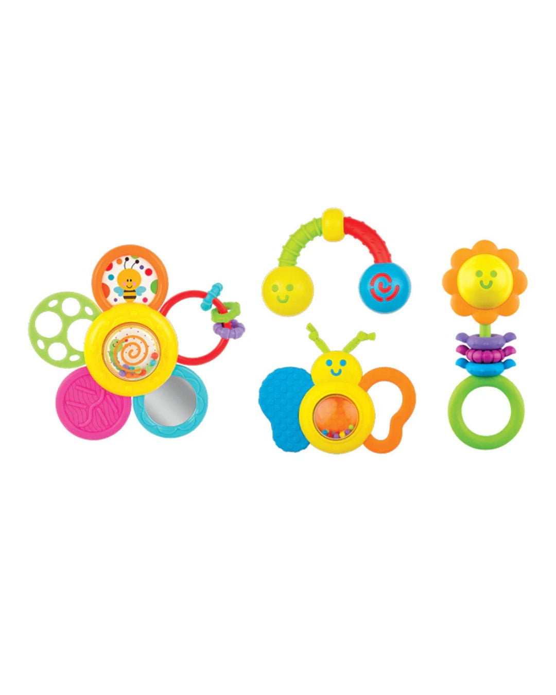 WinFun Spinning Daisy Rattle ’N Teether