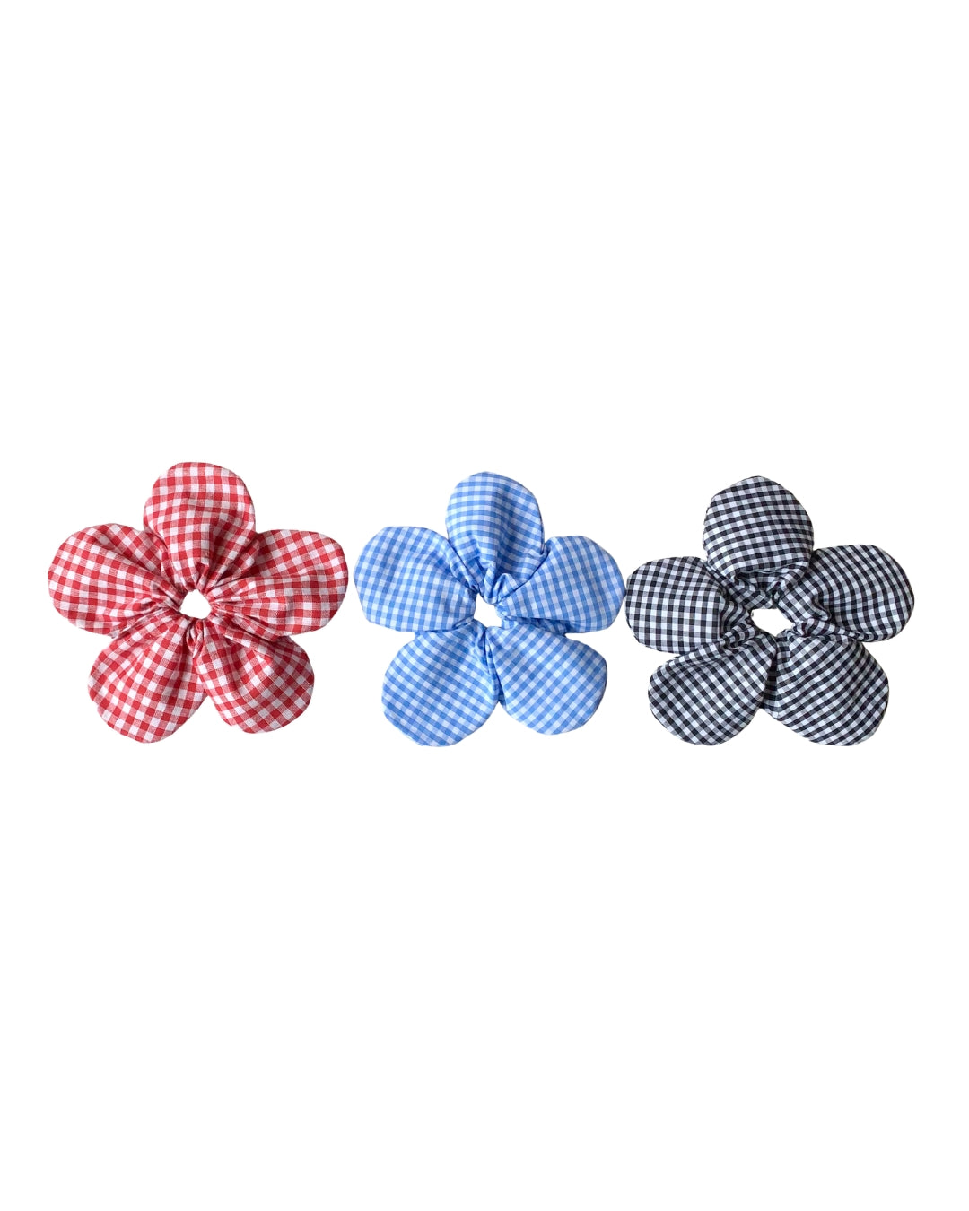 Fabric Flower Hair Ties