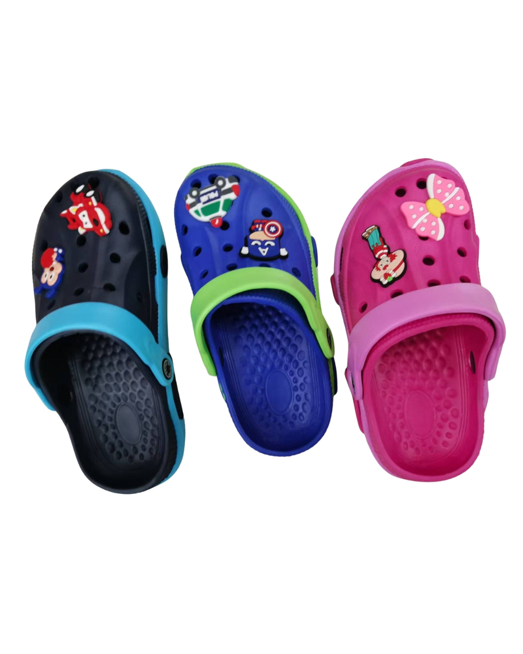 Kids Crocs with Charms (Sizes 24-29)