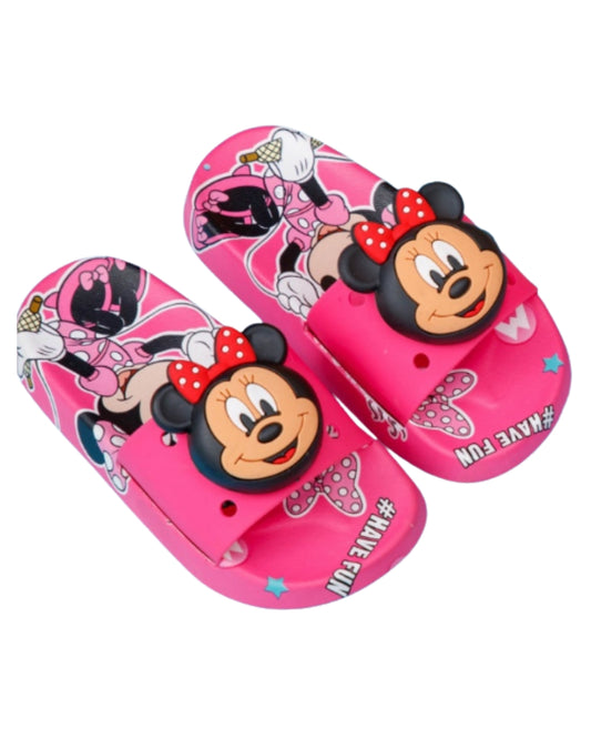 Minnie Mouse Pink Slippers (Assorted Sizes 26–30)