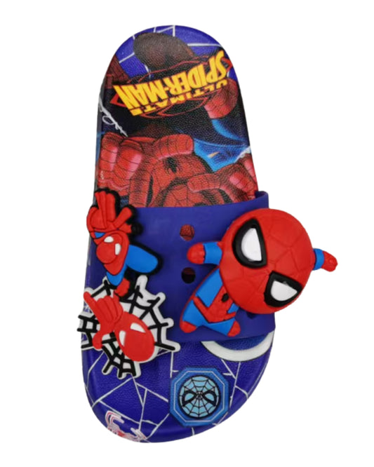 Blue Spider-Man Slippers (Assorted Sizes 26–30)