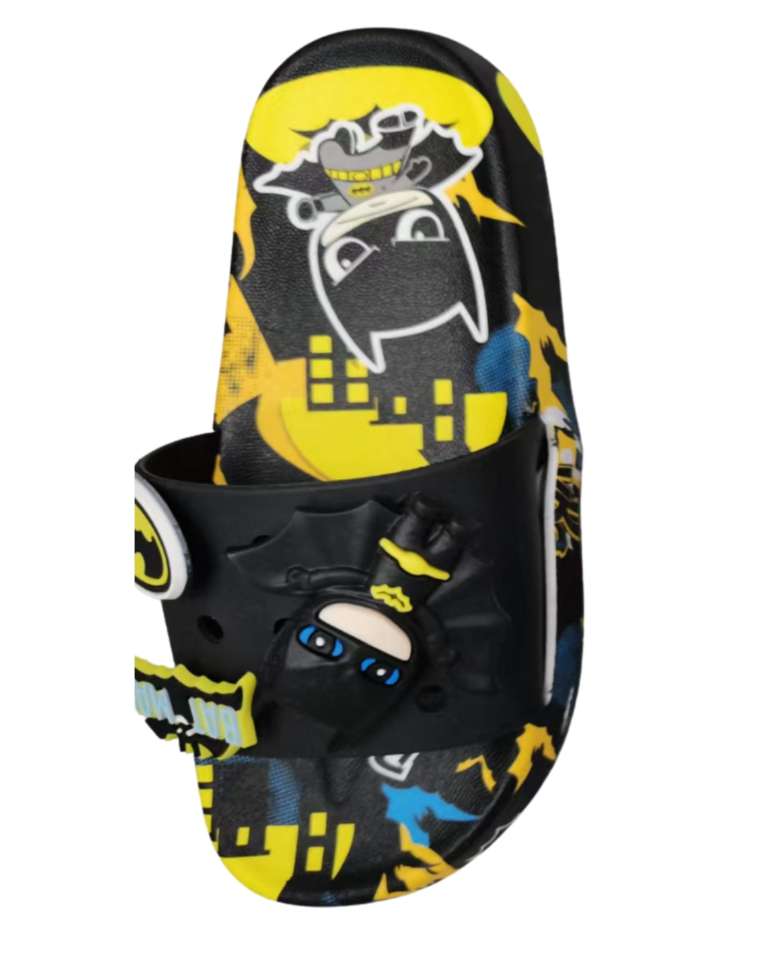 Black Batman Slippers (Assorted Sizes 26–30)